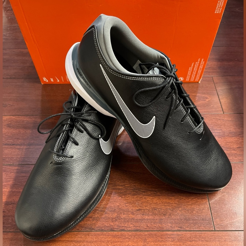 Mens 16 Nike Air Zoom Victory Tour 2 Golf Shoe Black CW8155 001 Leather HALF BOX